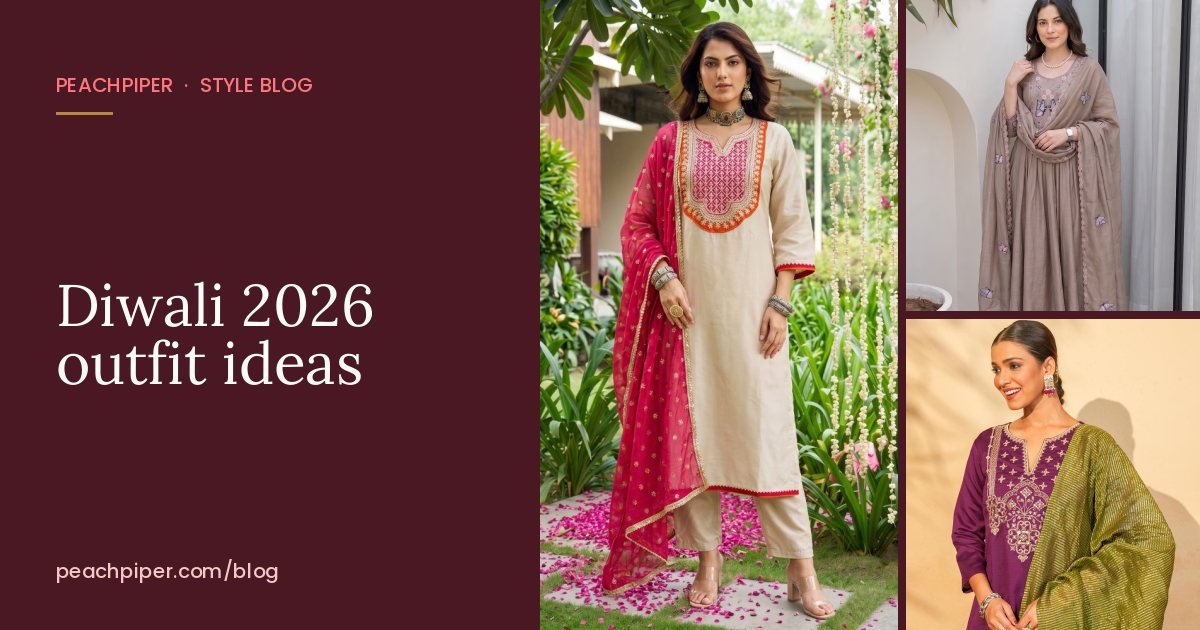 Diwali 2026 outfit ideas: kurta sets, anarkalis and co-ords for every day of the festival – Peach Piper style blog